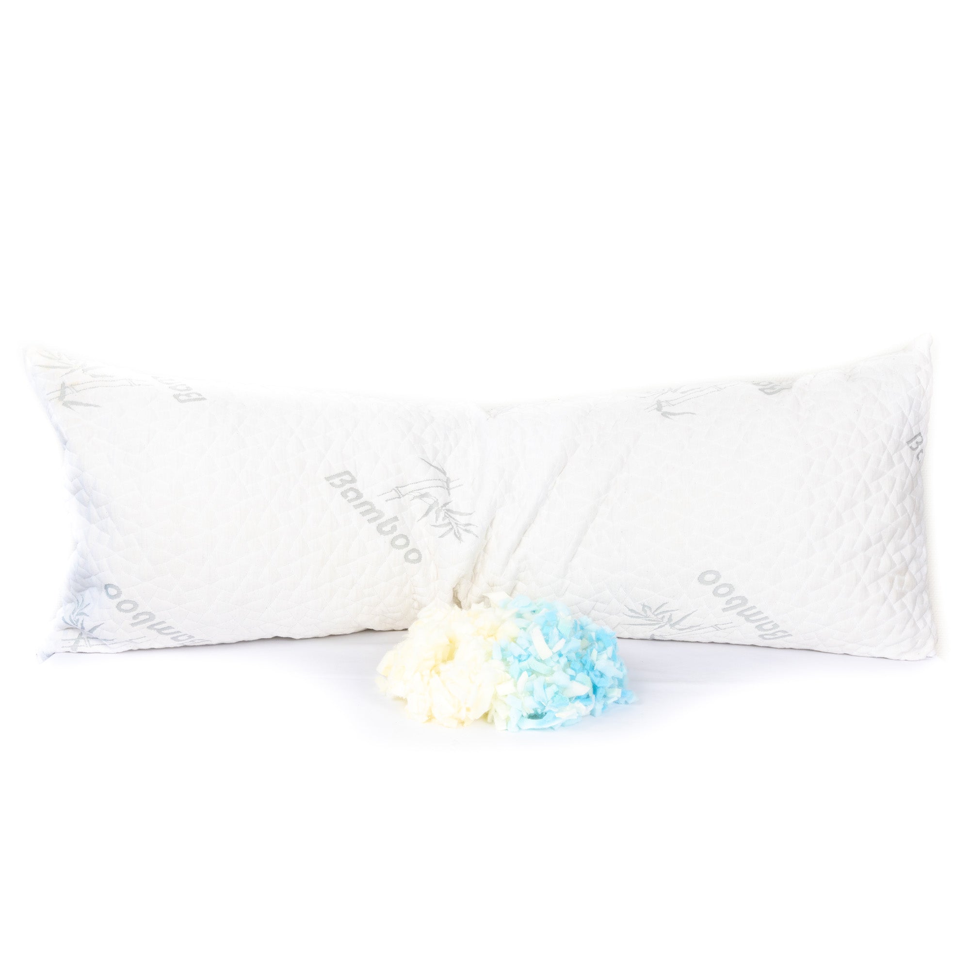 145 x 50 cm, Luksus Body Pillow med Bambus Cover og Memory Foam