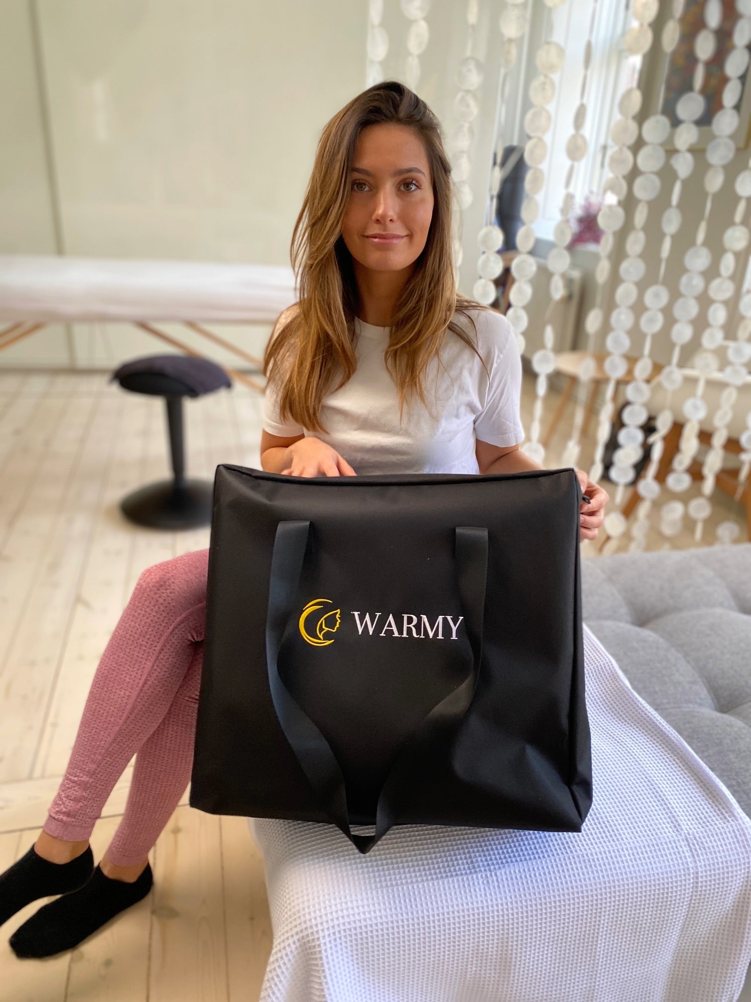 Warmy: Infrarød Detox Saunatæppe “ Handsfree Design”