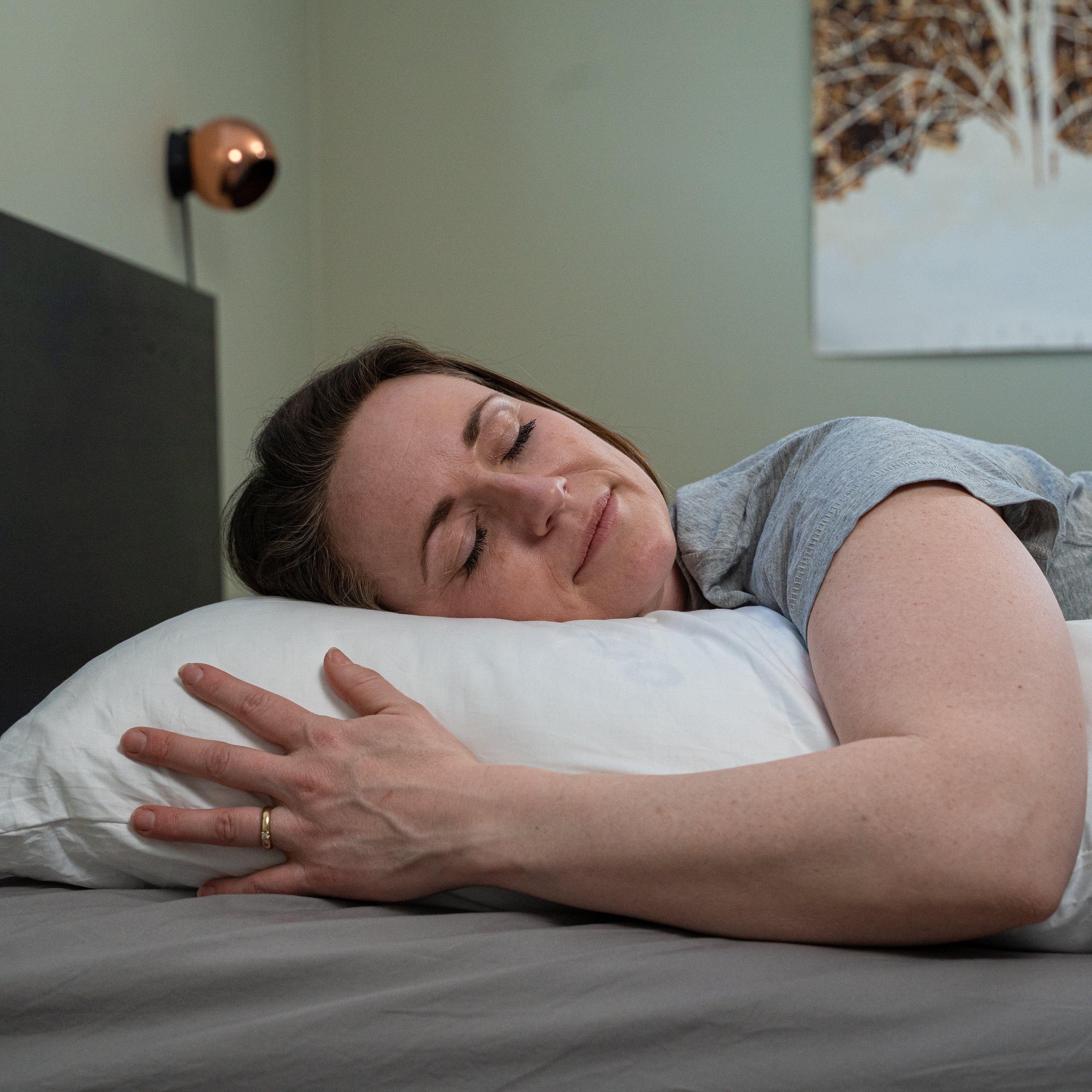 145 x 50 cm, Luksus Body Pillow med Bambus Cover og Memory Foam